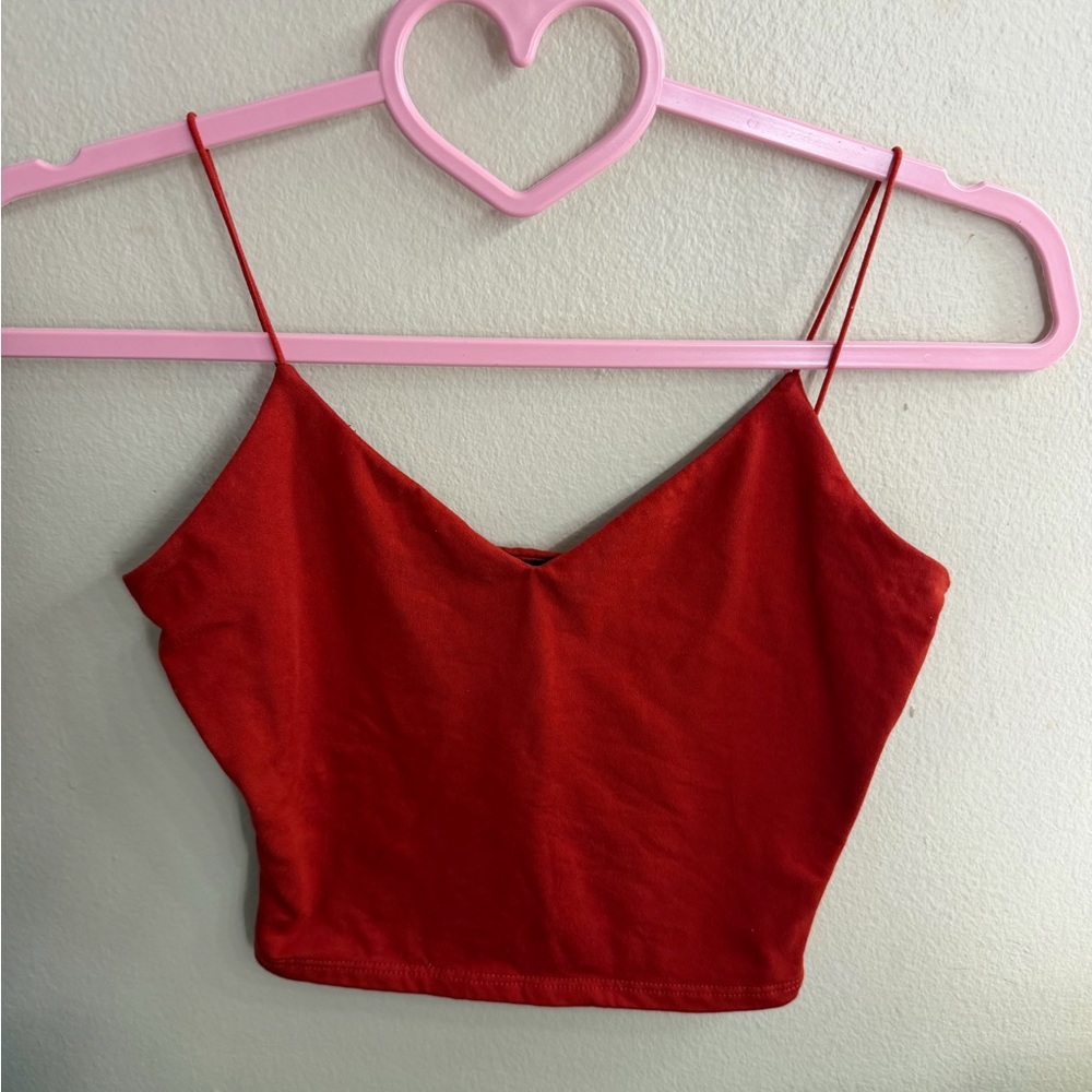 Windsor V-Neck Spaghetti Strap Crop Top